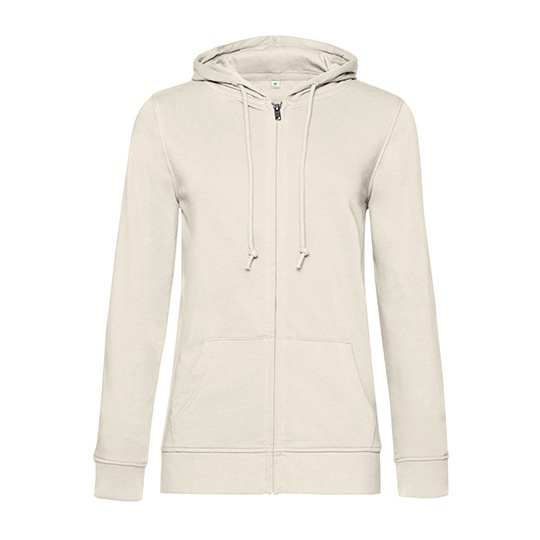 Bluza Damska z Kapturem Organiczna Bawełna BCWW36B - Off White