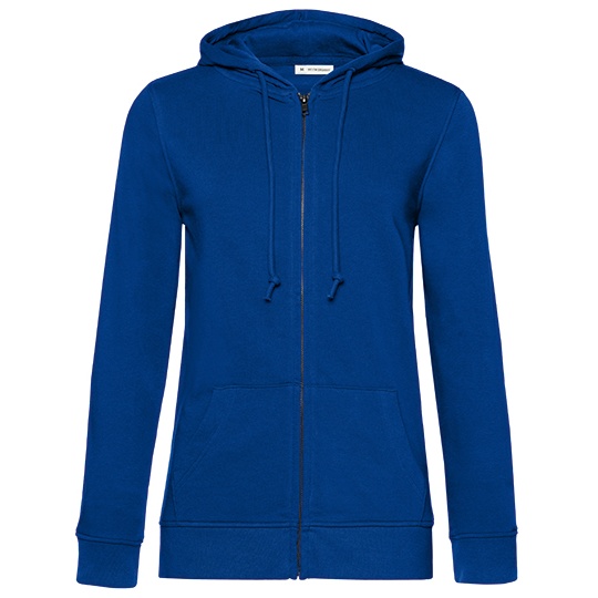 Bluza Damska z Kapturem Organiczna Bawelna BCWW36B - Royal