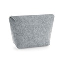 Filcowa kosmetyczka zapinana na zamek BG724 - Grey Melange