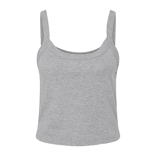Top Damski Slim Prazkowany Bawelniany BL1012 - Athletic Heather