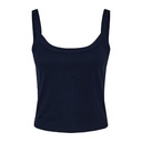 Top Damski Slim Prazkowany Bawełniany BL1012 - Solid Navy Blend