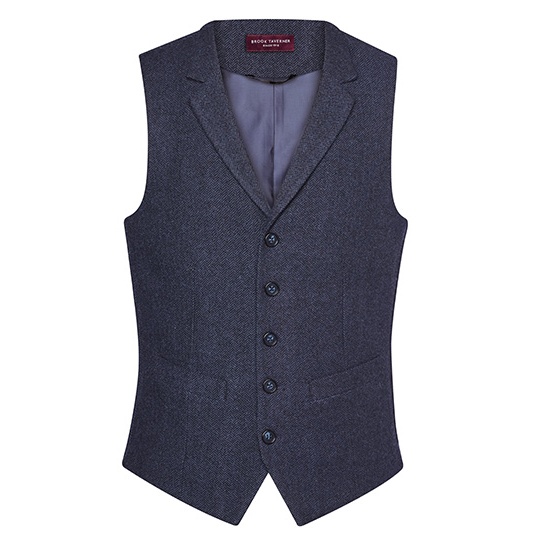 Kamizelka Meska Welniana Teflon BR1463 - Navy H-B