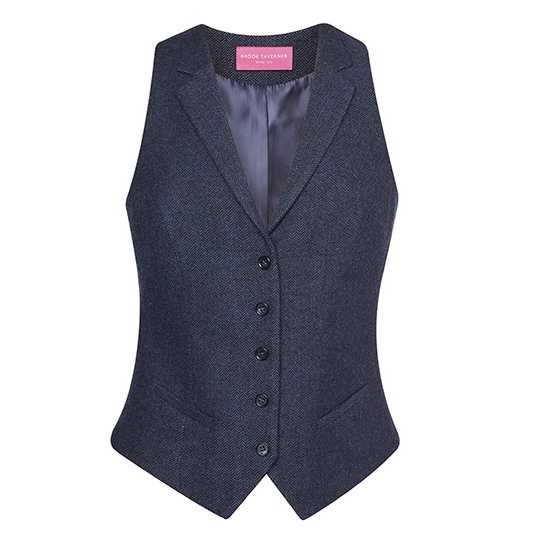 Kamizelka Damska Welniana z Teflonem BR2310 - Navy H-B
