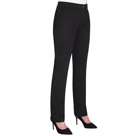 Spodnie chino damskie slim BR501 - Black