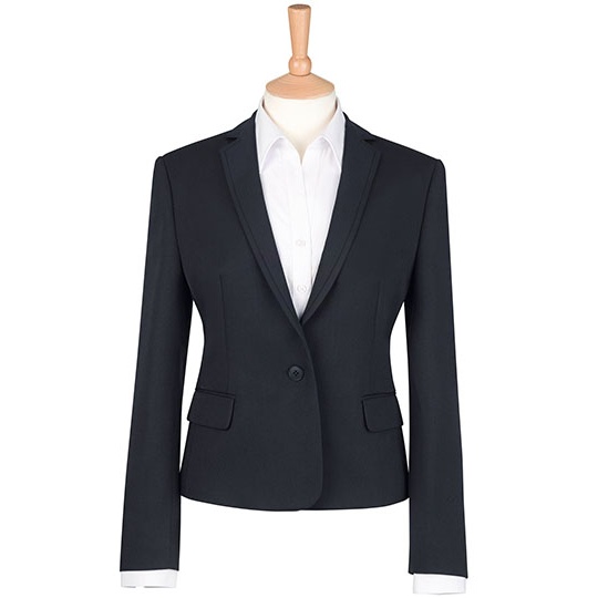 Marynarka Damska Slim Poliester BR650 - Black