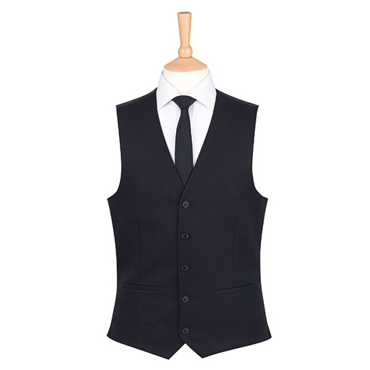 Kamizelka Meska Slim Poliester BR671 - Black