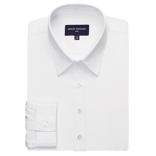 Koszula Damska Klasyczna Popelinowa BR692 - White