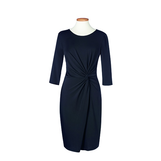 Sukienka z wezlem w talii BR780 - Black