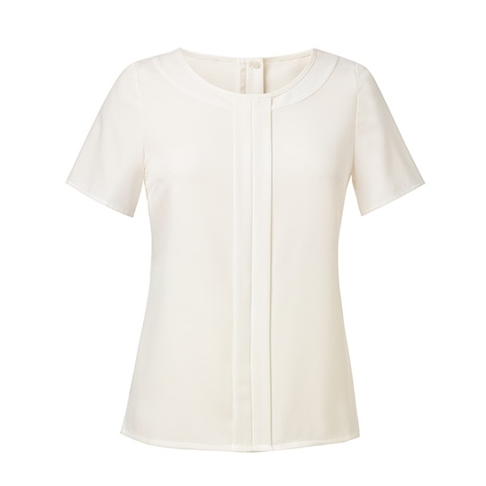 Bluzka Damska Klasyczna Poliester Elastan BR801 - Cream