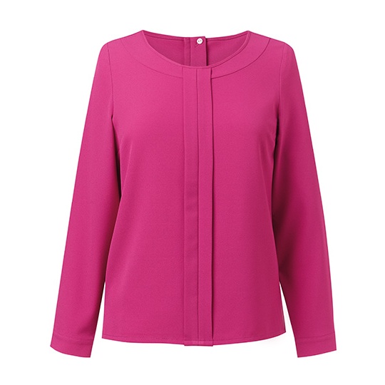 Koszula Damska Klasyczna Poliester BR802 - Fuchsia