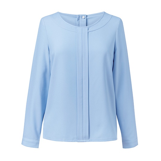 Koszula Damska Klasyczna Poliester BR802 - Sky Blue