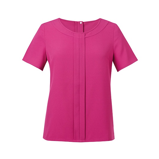 Bluzka Damska Klasyczna Poliestrowa BR803 - Fuchsia