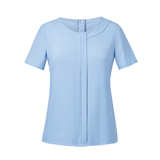 Bluzka Damska Klasyczna Poliestrowa BR803 - Sky Blue