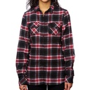 Koszula Damska Slim Flanelowa BU5210 - Red Check