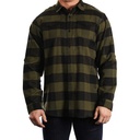 Koszula Klasyczna Flanelowa BU8210 - Army - Black (Checked)