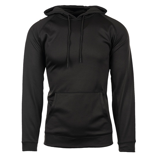 Bluza z Kapturem Meska Raglanowa Poliestrowa BU8670 - Black
