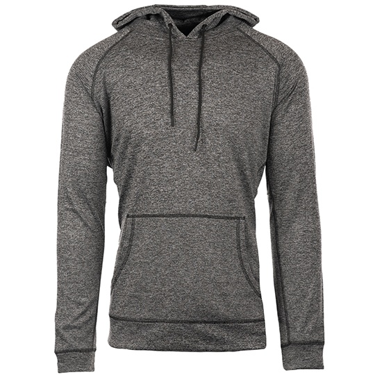 Bluza z Kapturem Meska Raglanowa Poliestrowa BU8670 - Heather Charcoal