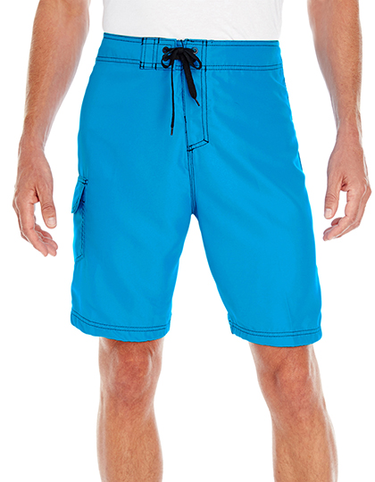 Jednolite szorty kąpielowe BU9301 - Neon Blue