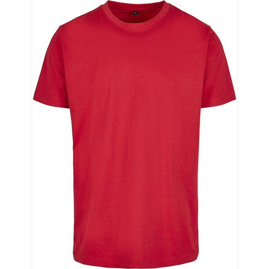 T-shirt Meski Slim Bawelniany BY004 - City Red