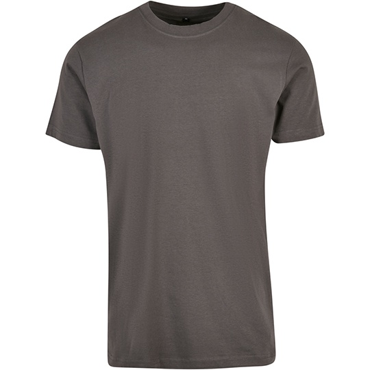 T-shirt Meski Slim Bawelniany BY004 - Dark Shadow