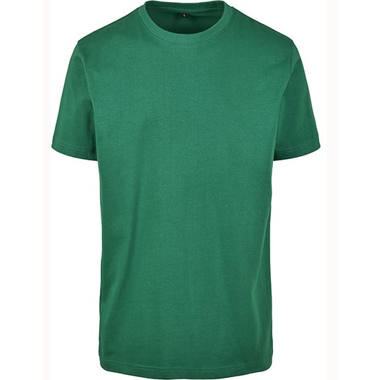T-shirt Meski Slim Bawelniany BY004 - Forest Green