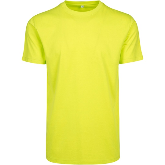 T-shirt Meski Slim Bawelniany BY004 - Frozen Yellow