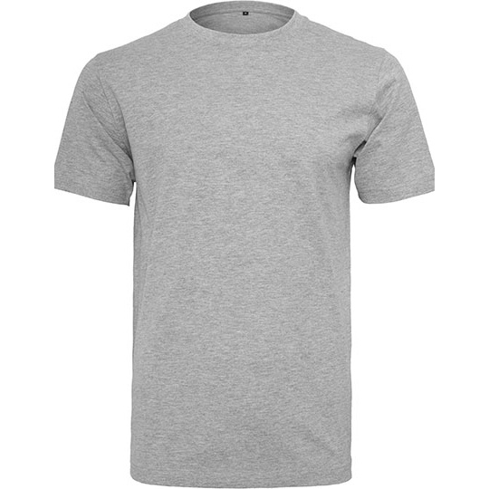 T-shirt Meski Slim Bawelniany BY004 - Heather Grey