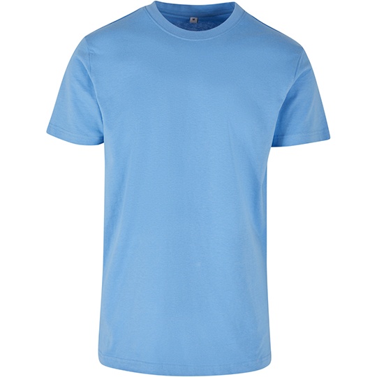 T-shirt Meski Slim Bawelniany BY004 - Horizon Blue