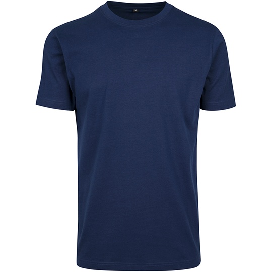 T-shirt Meski Slim Bawelniany BY004 - Light Navy