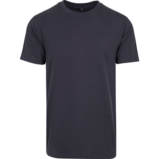 T-shirt Męski Slim Bawełniany BY004 - Navy