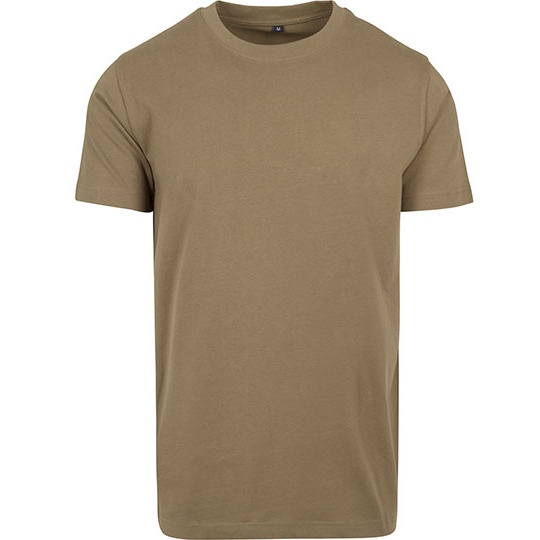 T-shirt Meski Slim Bawelniany BY004 - Olive