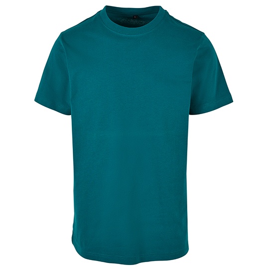 T-shirt Meski Slim Bawelniany BY004 - Retro Green