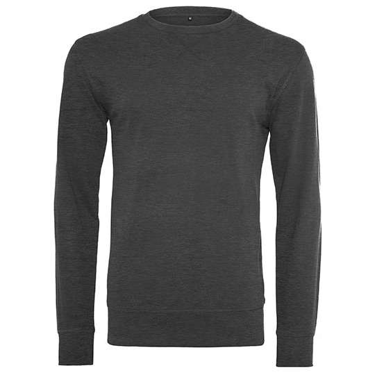 Bluza Dresowa Dlugi Kroj Bawelniana BY010 - Charcoal (Heather)