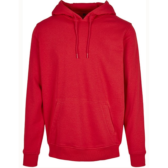 Bluza z kapturem długą BY011 - City Red