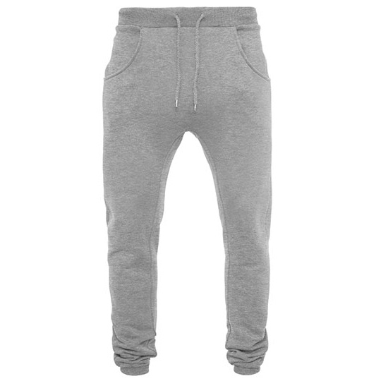 Spodnie Dresowe Slim Wewnatrz Szczotkowane BY013 - Heather Grey