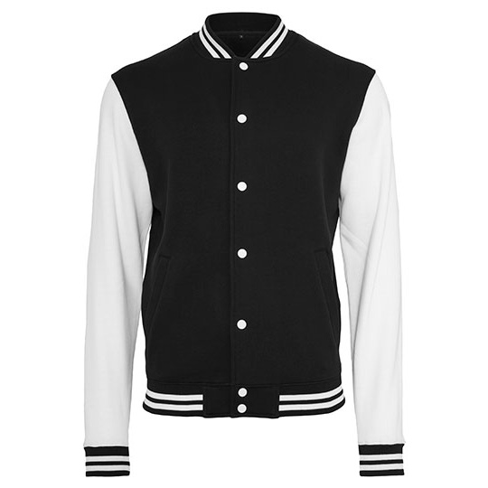 Bluza College Bawelna Poliester BY015 - Black & White