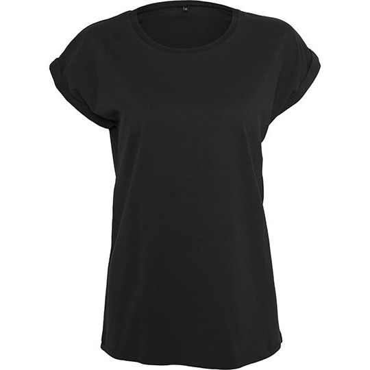 Koszulka Damska Dluga Bawelniana Jersey BY021 - Black