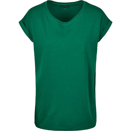 Koszulka Damska Dluga Bawelniana Jersey BY021 - Forest Green