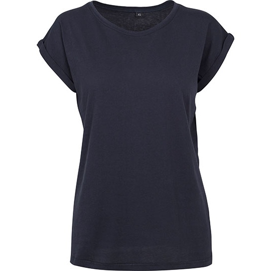 Koszulka Damska Dluga Bawelniana Jersey BY021 - Navy