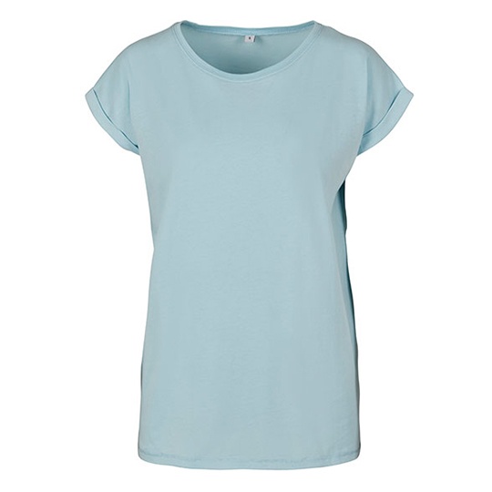 Koszulka Damska Dluga Bawelniana Jersey BY021 - Ocean Blue