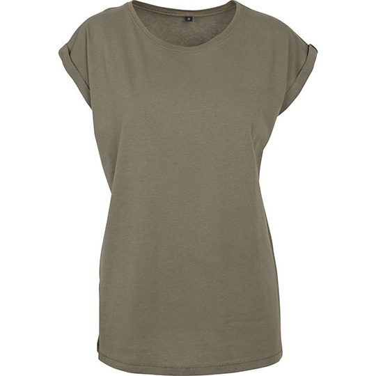 Koszulka Damska Dluga Bawelniana Jersey BY021 - Olive