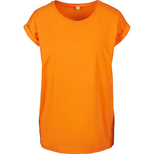 Koszulka Damska Dluga Bawelniana Jersey BY021 - Paradise Orange