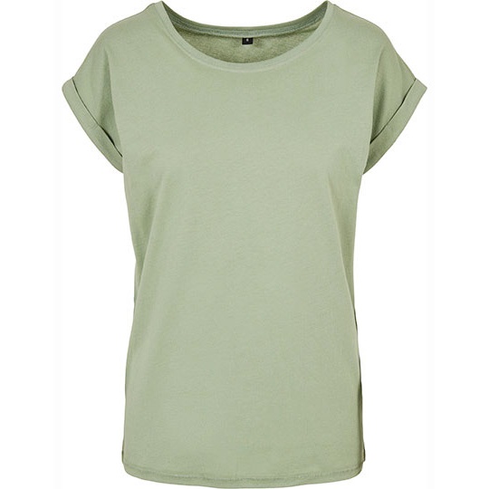 Koszulka Damska Dluga Bawelniana Jersey BY021 - Soft Salvia