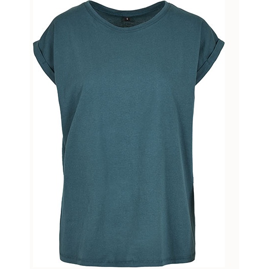 Koszulka Damska Dluga Bawelniana Jersey BY021 - Teal