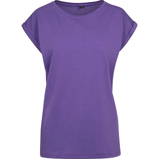 Koszulka Damska Dluga Bawelniana Jersey BY021 - Ultraviolett