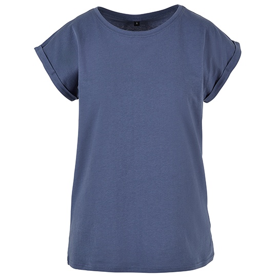 Koszulka Damska Długa Bawełniana Jersey BY021 - Vintage Blue