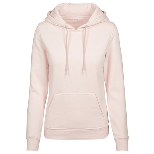 Bluza Dluga z Kapturem Szczotkowana BY026 - Pink