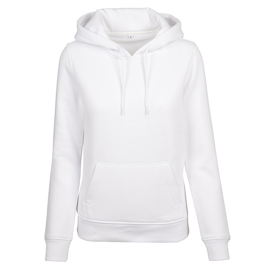 Bluza Dluga z Kapturem Szczotkowana BY026 - White