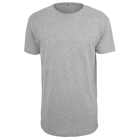 Koszulka Meska Dluga Bawelniana BY028 - Heather Grey