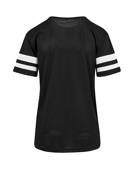 T-shirt Damski Klasyczny Poliestrowa Siateczka BY033 - Black & White